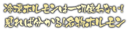 見れば分かる名物ホルモン